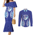 Northland 2026 Rugby Custom Couples Matching Mermaid Dress and Long Sleeve Button Shirt NZ Maori Silver Fern