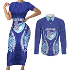 Northland 2026 Rugby Custom Couples Matching Short Sleeve Bodycon Dress and Long Sleeve Button Shirt NZ Maori Silver Fern