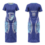 Northland 2026 Rugby Custom Couples Matching Short Sleeve Bodycon Dress and Long Sleeve Button Shirt NZ Maori Silver Fern LT14
