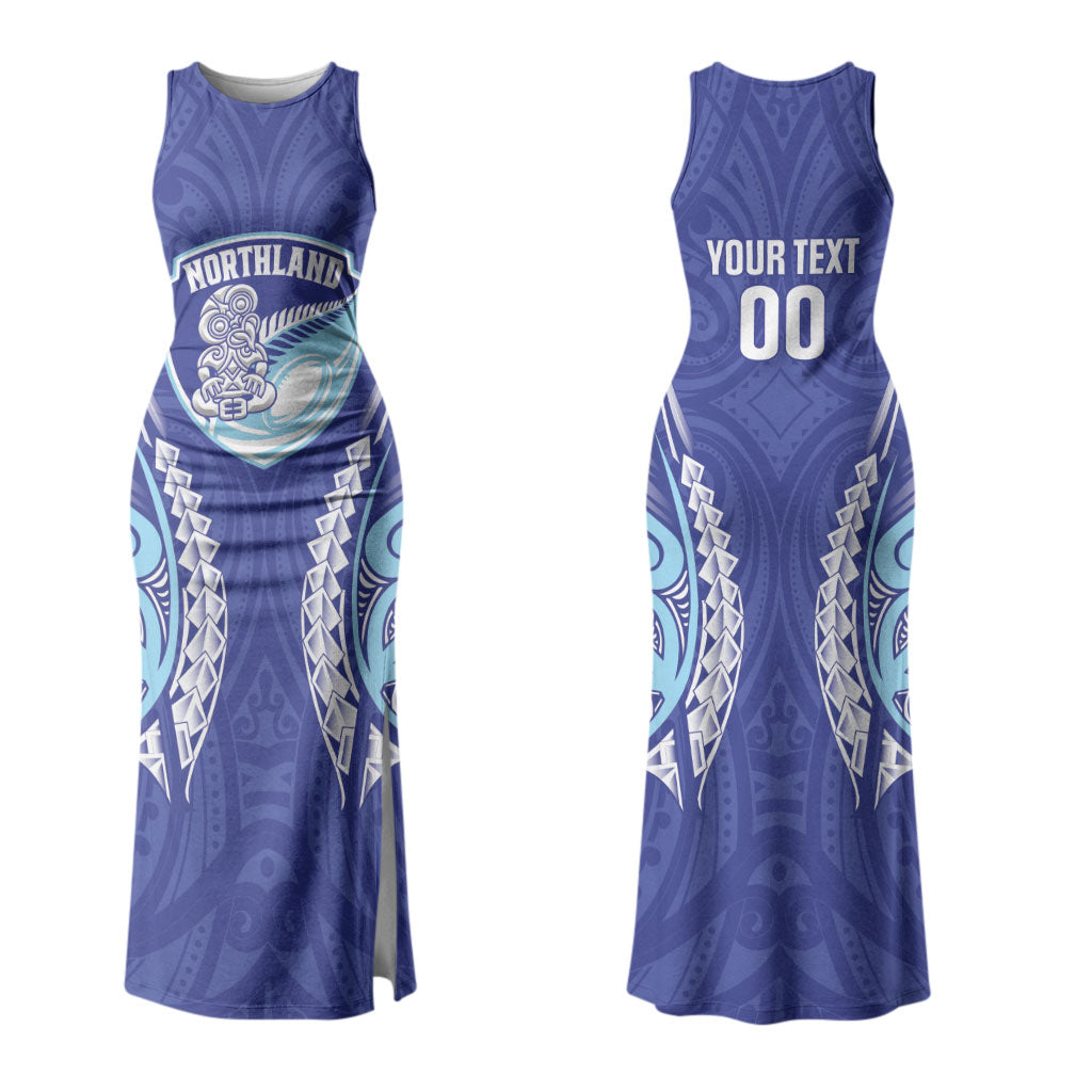 Northland 2026 Rugby Custom Couples Matching Tank Maxi Dress and Hawaiian Shirt NZ Maori Silver Fern LT14