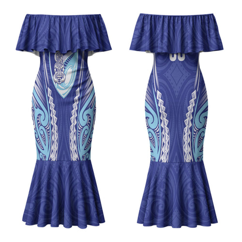 Northland 2026 Rugby Custom Family Matching Mermaid Dress and Hawaiian Shirt NZ Maori Silver Fern