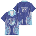 Northland 2026 Rugby Custom Family Matching Off Shoulder Short Dress and Hawaiian Shirt NZ Maori Silver Fern
