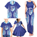 Northland 2026 Rugby Custom Family Matching Tank Maxi Dress and Hawaiian Shirt NZ Maori Silver Fern