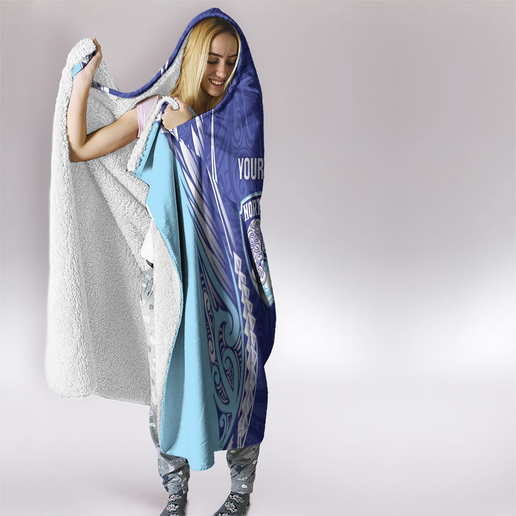 Northland 2026 Rugby Custom Hooded Blanket NZ Maori Silver Fern
