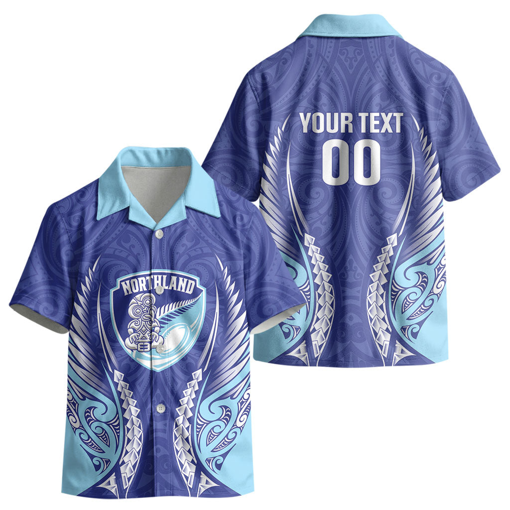 Northland 2026 Rugby Custom Kid Hawaiian Shirt NZ Maori Silver Fern LT14