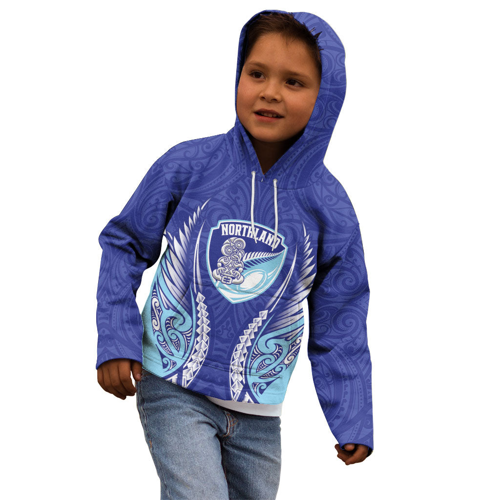 Northland 2026 Rugby Custom Kid Hoodie NZ Maori Silver Fern