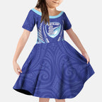 Northland 2026 Rugby Custom Kid Short Sleeve Dress NZ Maori Silver Fern