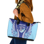 Northland 2026 Rugby Custom Leather Tote Bag NZ Maori Silver Fern