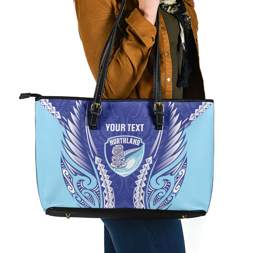 Northland 2026 Rugby Custom Leather Tote Bag NZ Maori Silver Fern