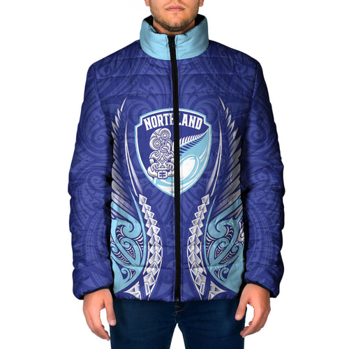 Northland 2026 Rugby Custom Padded Jacket NZ Maori Silver Fern