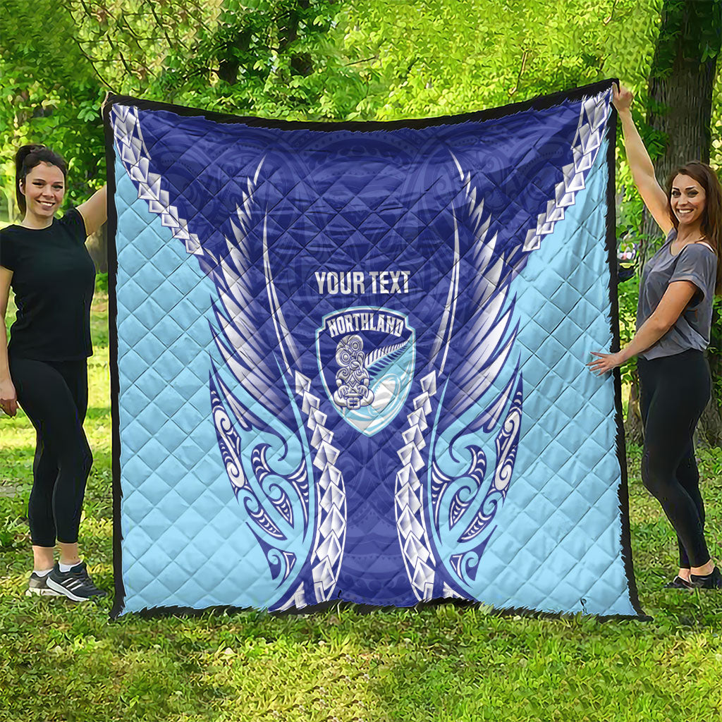 Northland 2026 Rugby Custom Quilt NZ Maori Silver Fern