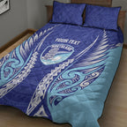 Northland 2026 Rugby Custom Quilt Bed Set NZ Maori Silver Fern