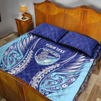 Northland 2026 Rugby Custom Quilt Bed Set NZ Maori Silver Fern