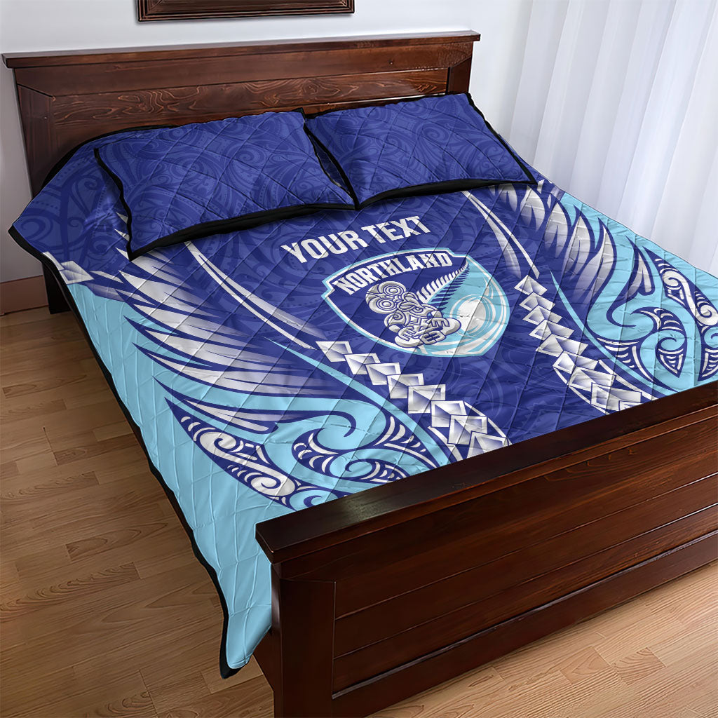 Northland 2026 Rugby Custom Quilt Bed Set NZ Maori Silver Fern