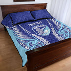 Northland 2026 Rugby Custom Quilt Bed Set NZ Maori Silver Fern