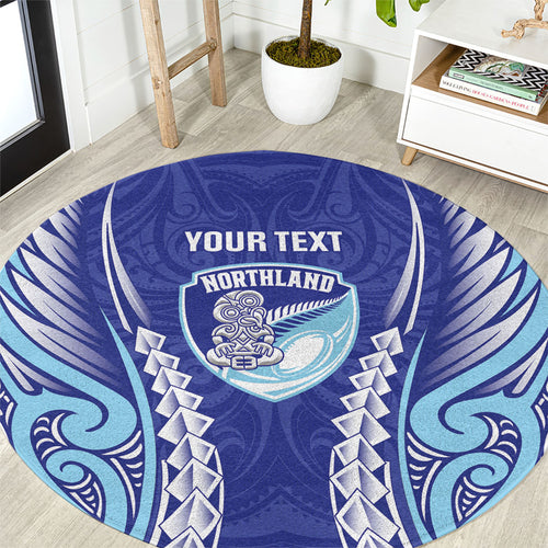 Northland 2026 Rugby Custom Round Carpet NZ Maori Silver Fern