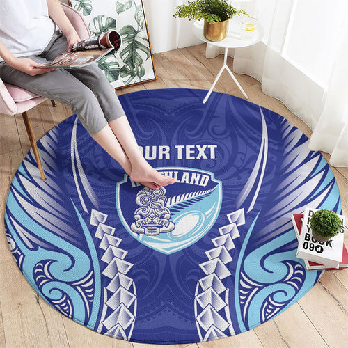 Northland 2026 Rugby Custom Round Carpet NZ Maori Silver Fern
