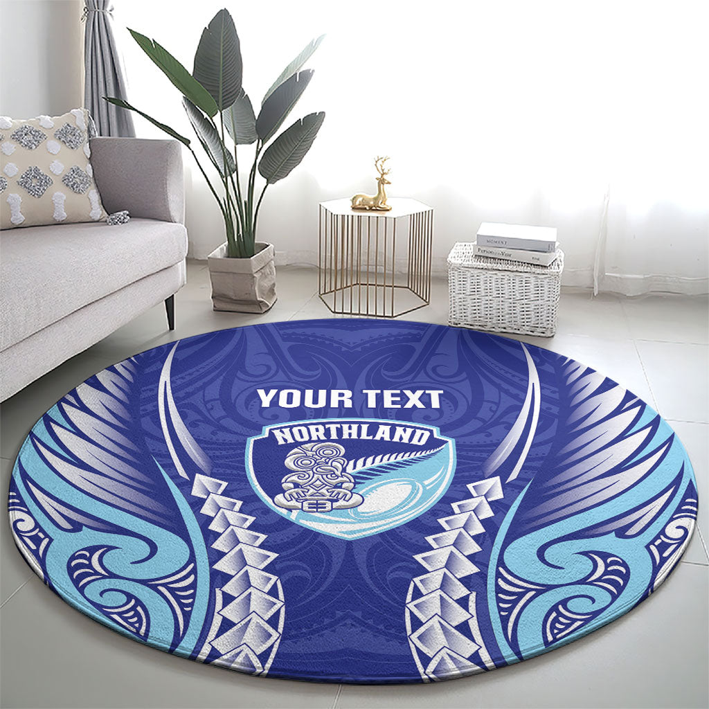 Northland 2026 Rugby Custom Round Carpet NZ Maori Silver Fern