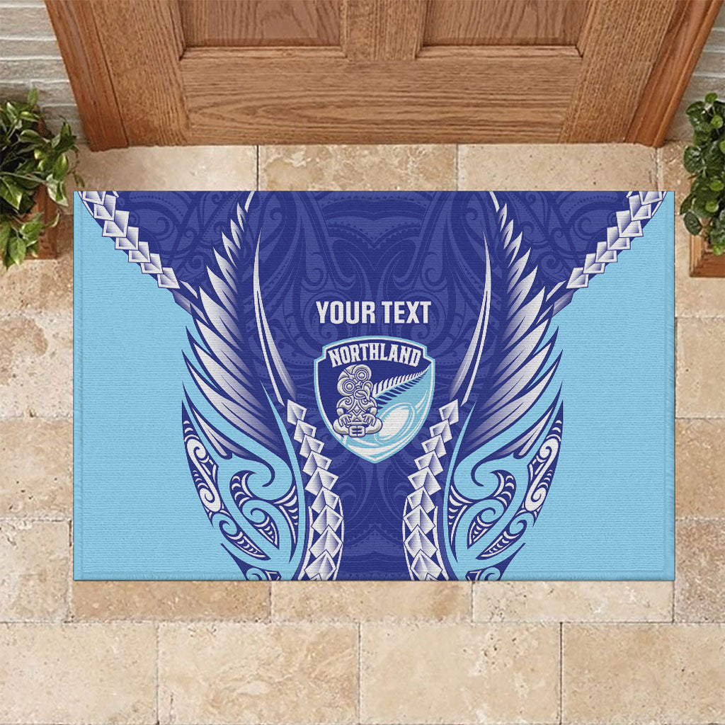 Northland 2026 Rugby Custom Rubber Doormat NZ Maori Silver Fern