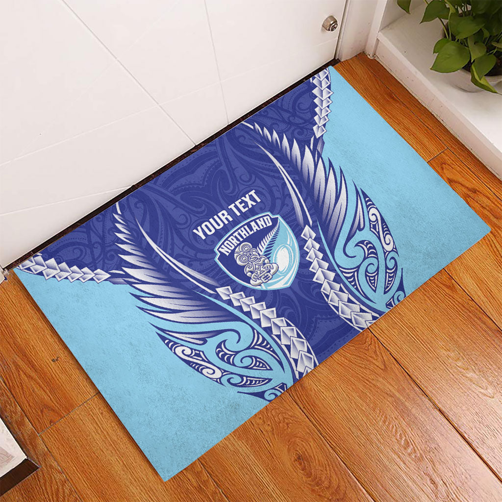 Northland 2026 Rugby Custom Rubber Doormat NZ Maori Silver Fern