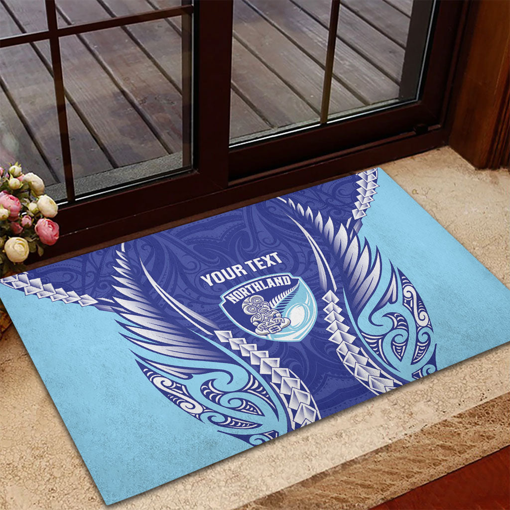Northland 2026 Rugby Custom Rubber Doormat NZ Maori Silver Fern
