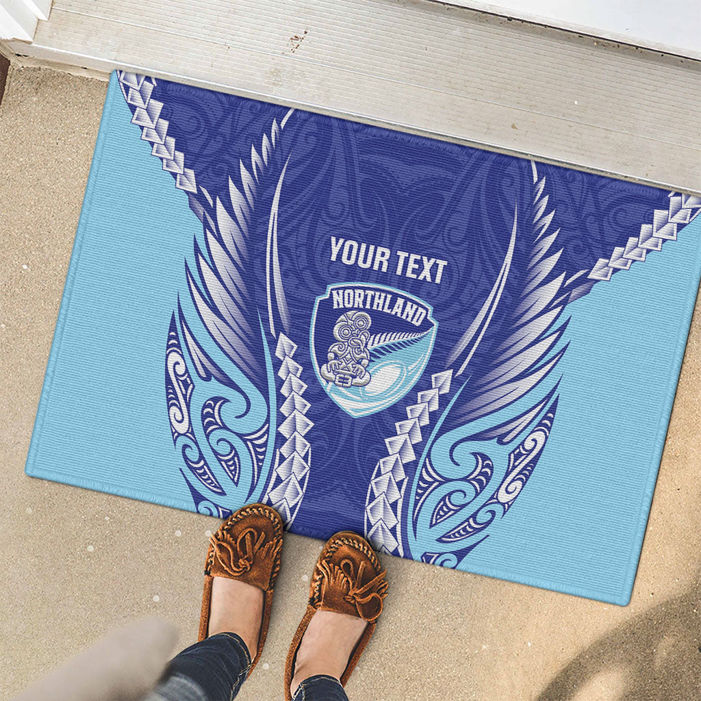 Northland 2026 Rugby Custom Rubber Doormat NZ Maori Silver Fern