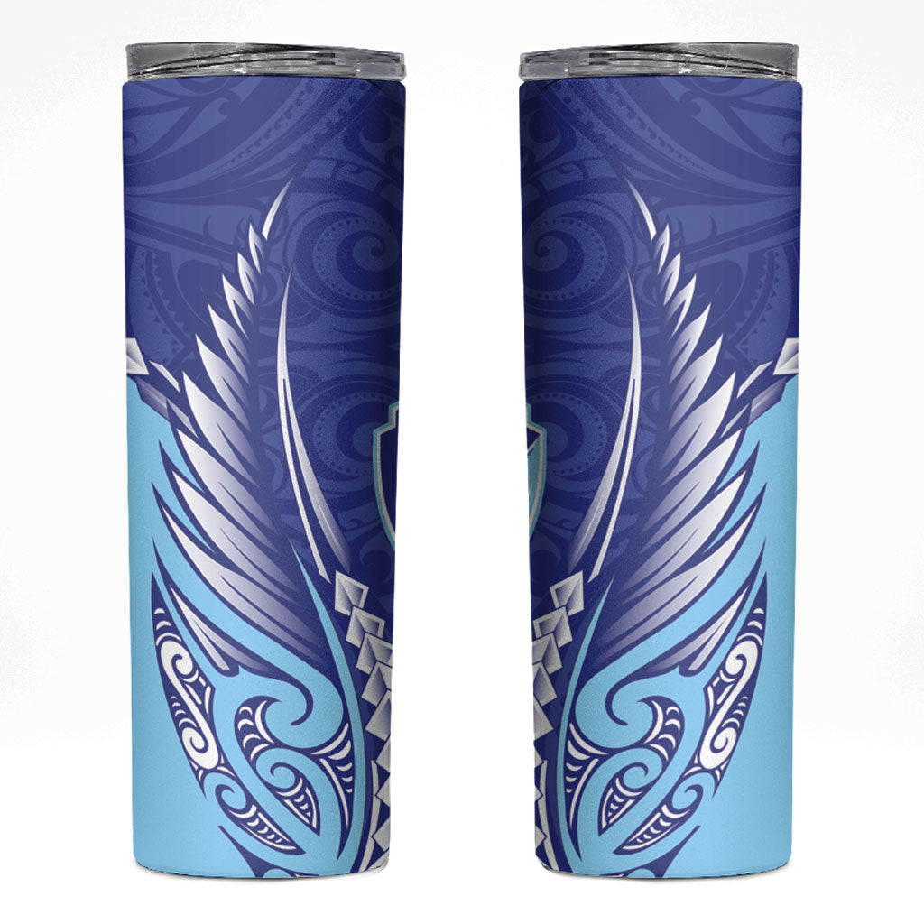 Northland 2026 Rugby Custom Skinny Tumbler NZ Maori Silver Fern