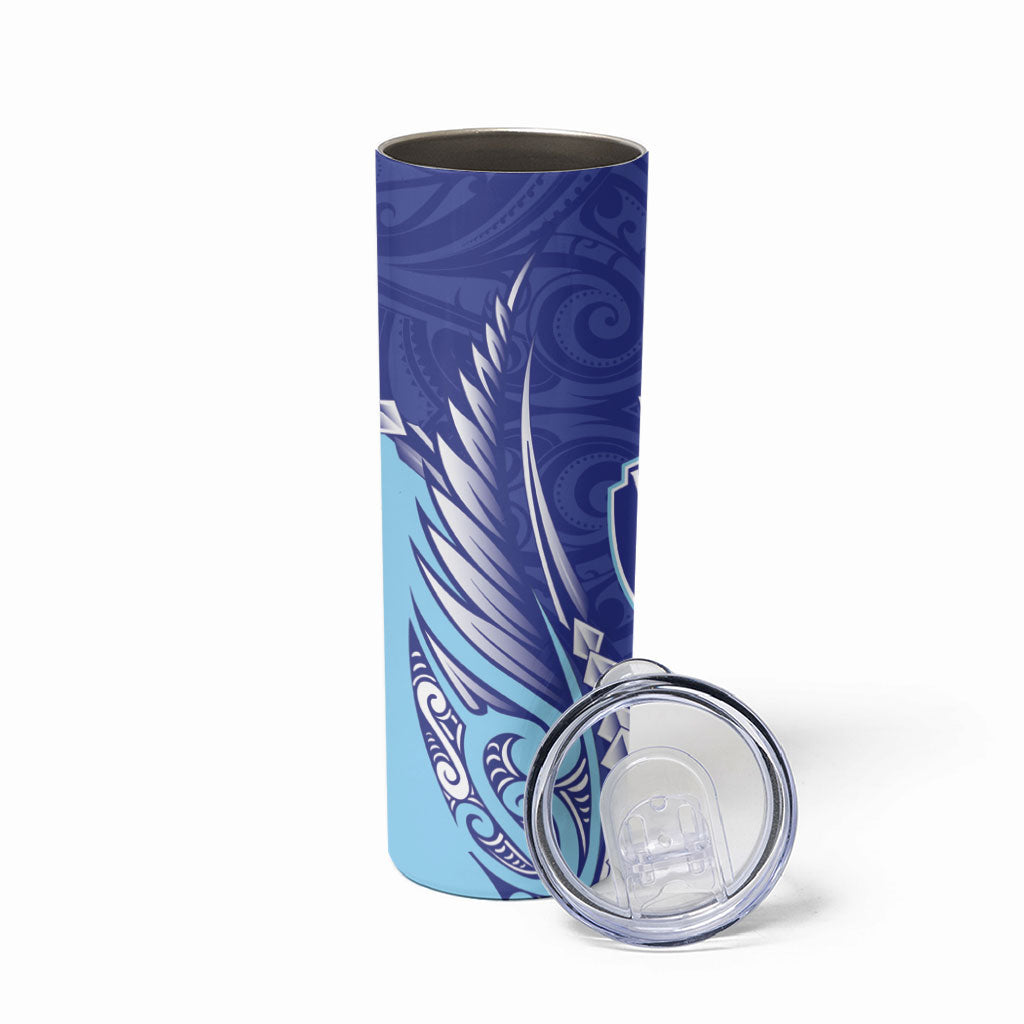 Northland 2026 Rugby Custom Skinny Tumbler NZ Maori Silver Fern