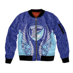 Northland 2026 Rugby Custom Sleeve Zip Bomber Jacket NZ Maori Silver Fern