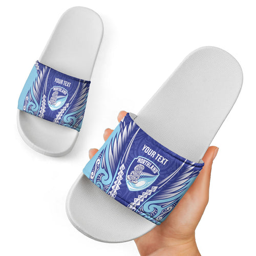 Northland 2026 Rugby Custom Slide Sandals NZ Maori Silver Fern