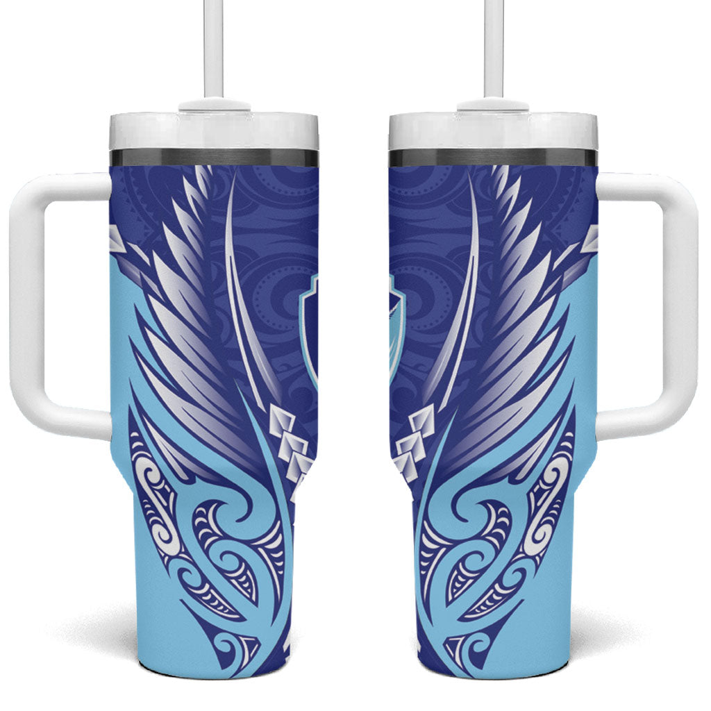 Northland 2026 Rugby Custom Tumbler With Handle NZ Maori Silver Fern