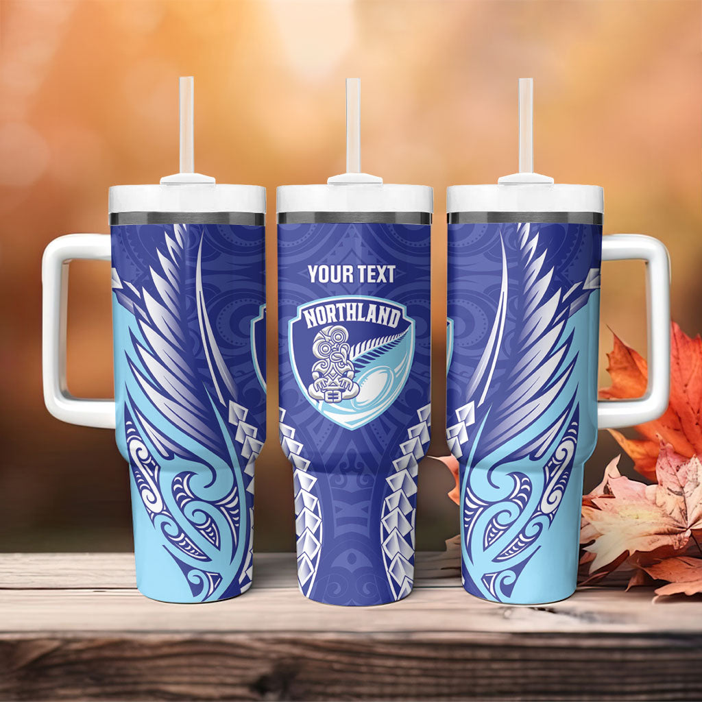 Northland 2026 Rugby Custom Tumbler With Handle NZ Maori Silver Fern