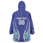Northland 2026 Rugby Custom Wearable Blanket Hoodie NZ Maori Silver Fern