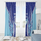 Northland 2026 Rugby Custom Window Curtain NZ Maori Silver Fern