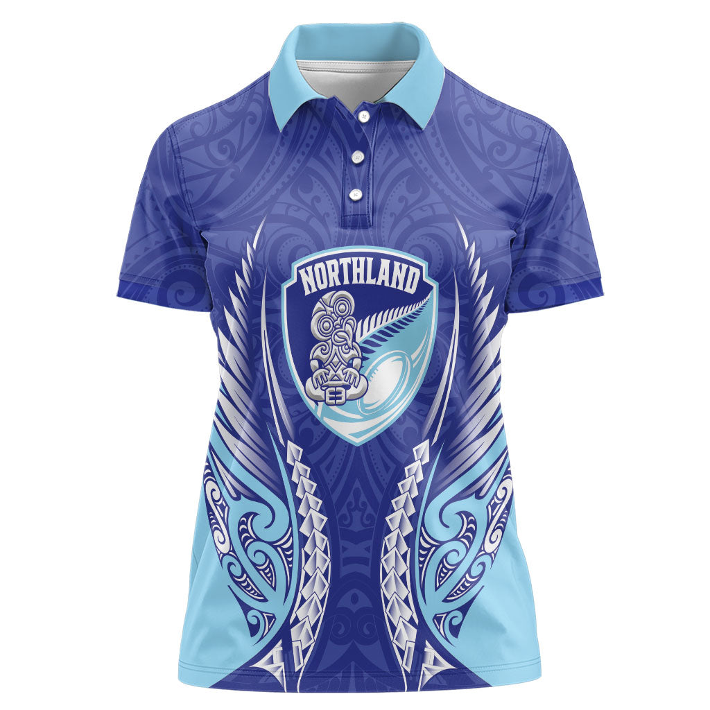 Northland 2026 Rugby Custom Women Polo Shirt NZ Maori Silver Fern
