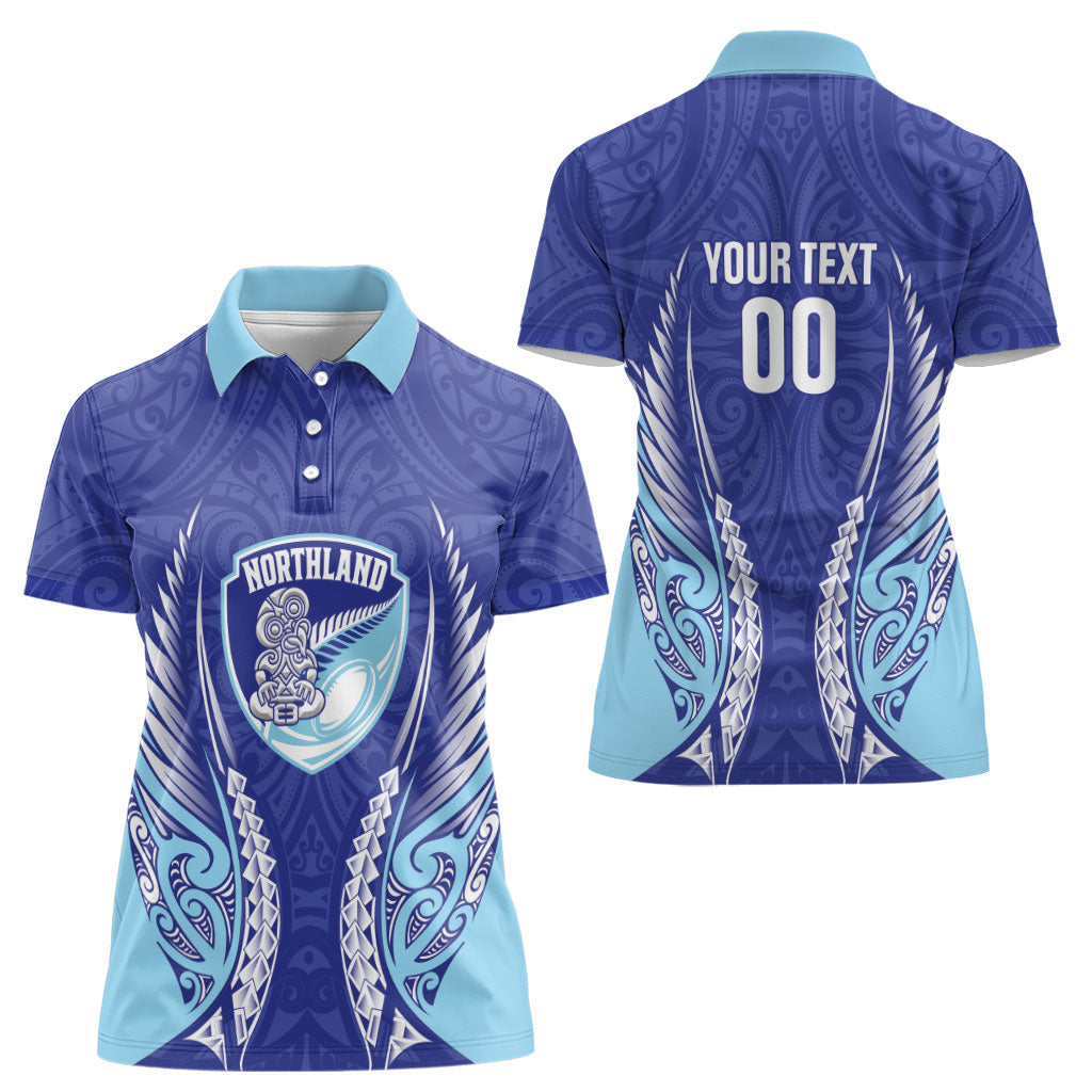 Northland 2026 Rugby Custom Women Polo Shirt NZ Maori Silver Fern