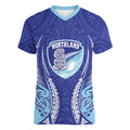 Northland 2026 Rugby Custom Women V-Neck T-Shirt NZ Maori Silver Fern