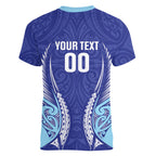 Northland 2026 Rugby Custom Women V-Neck T-Shirt NZ Maori Silver Fern