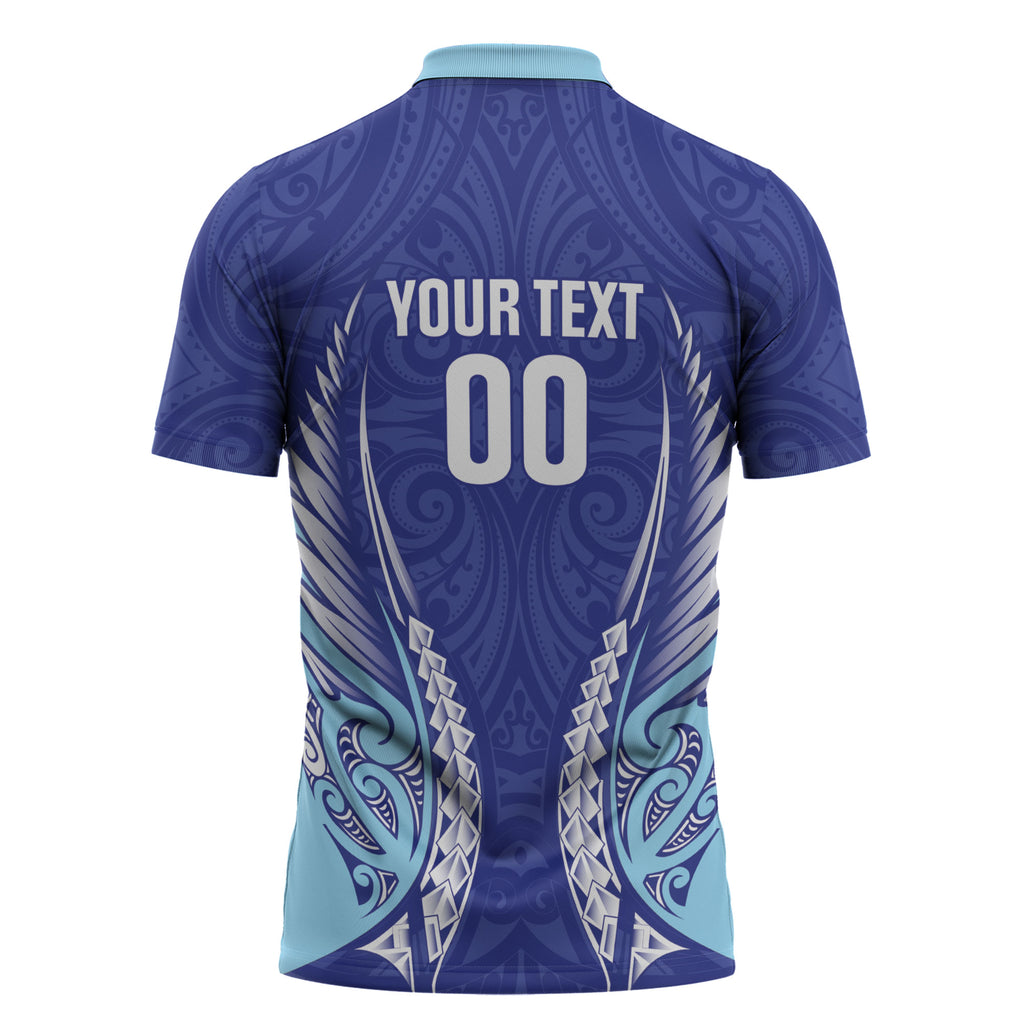 Northland 2026 Rugby Custom Zipper Polo Shirt NZ Maori Silver Fern