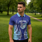Northland 2026 Rugby Custom Zipper Polo Shirt NZ Maori Silver Fern
