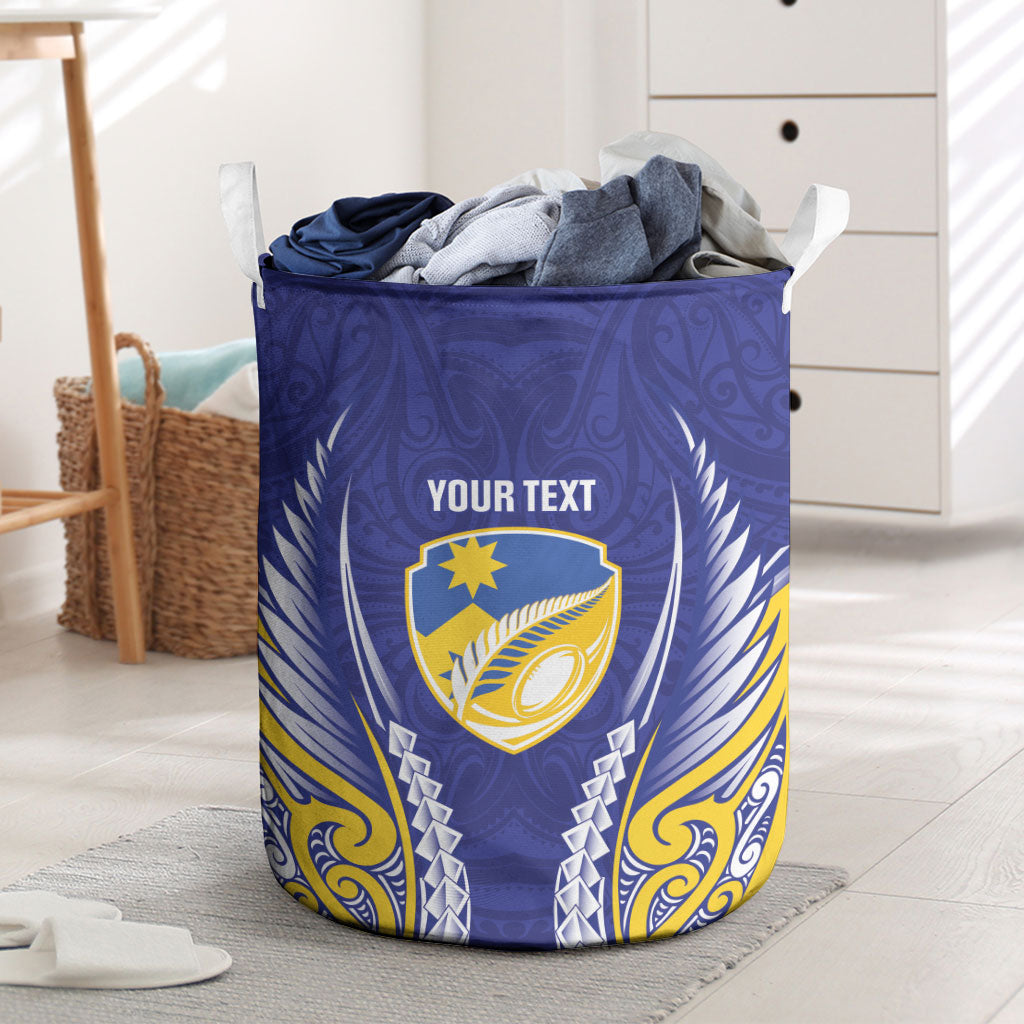Otago 2026 Rugby Custom Laundry Basket NZ Maori Silver Fern