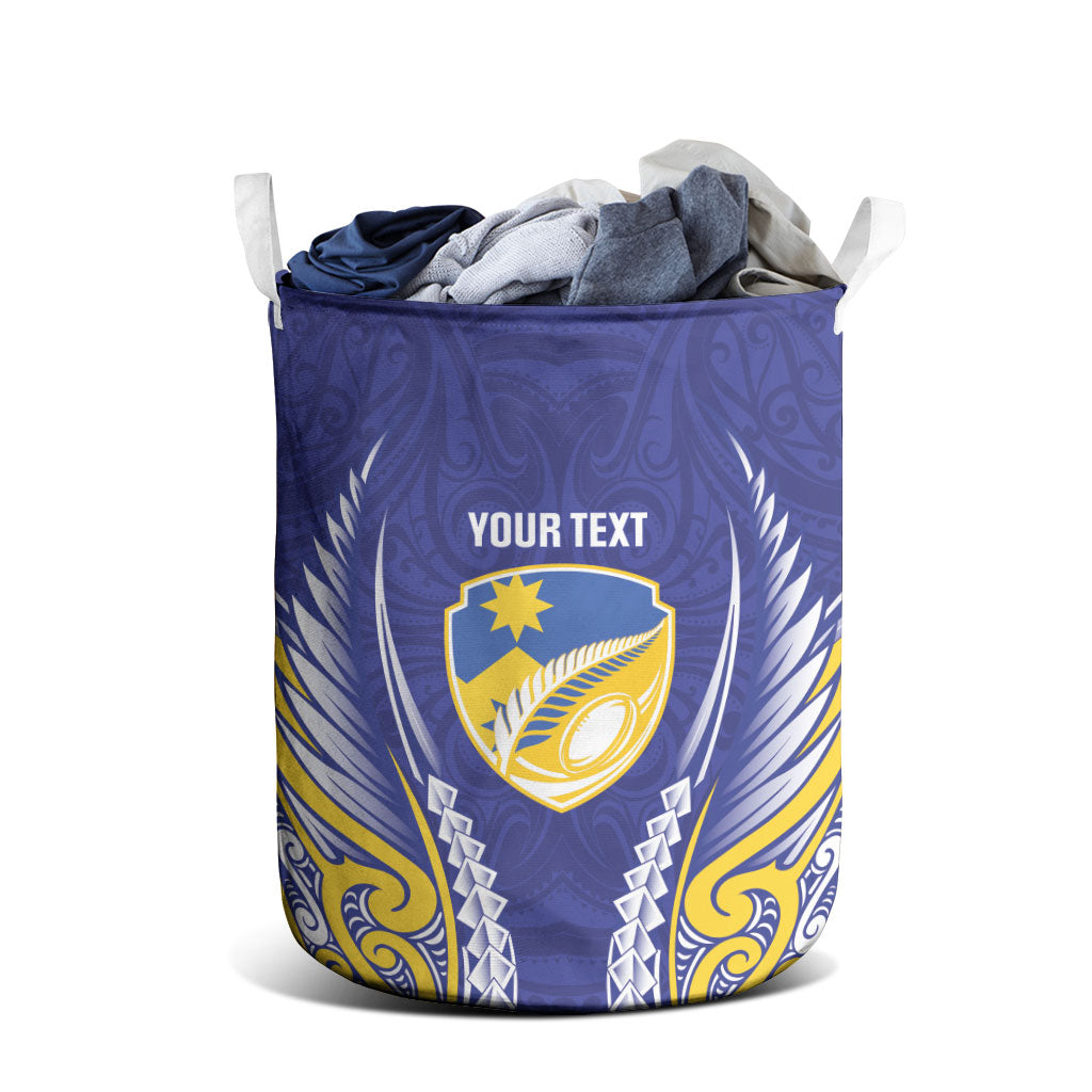 Otago 2026 Rugby Custom Laundry Basket NZ Maori Silver Fern