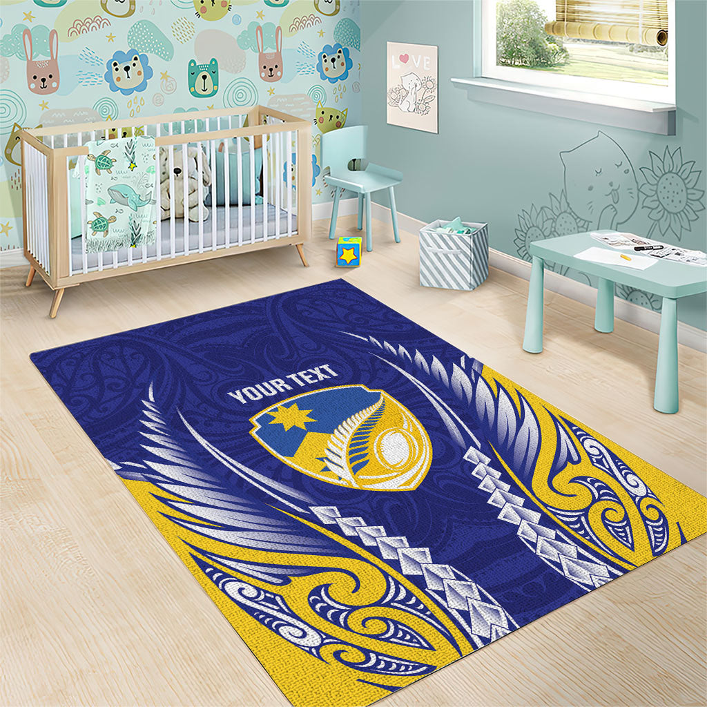 Otago 2026 Rugby Custom Area Rug NZ Maori Silver Fern