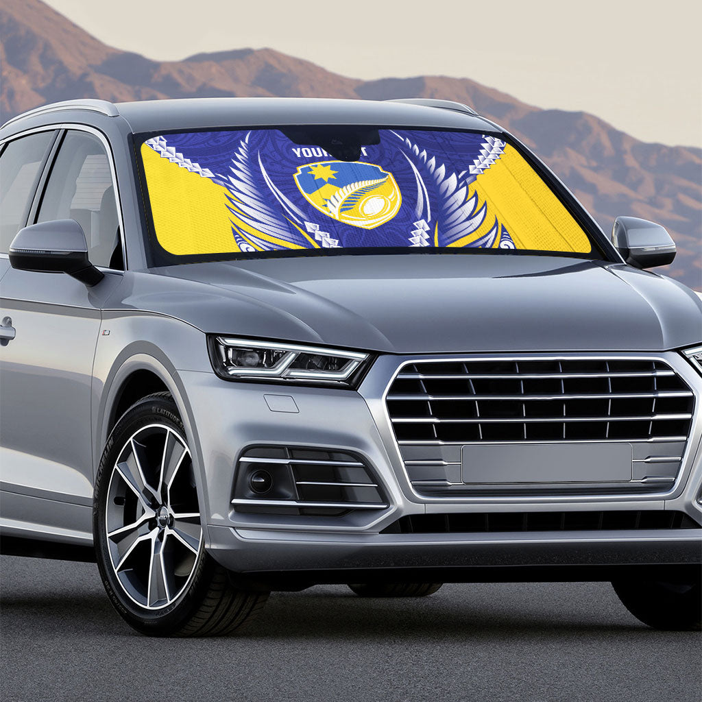 Otago 2026 Rugby Custom Auto Sun Shade NZ Maori Silver Fern