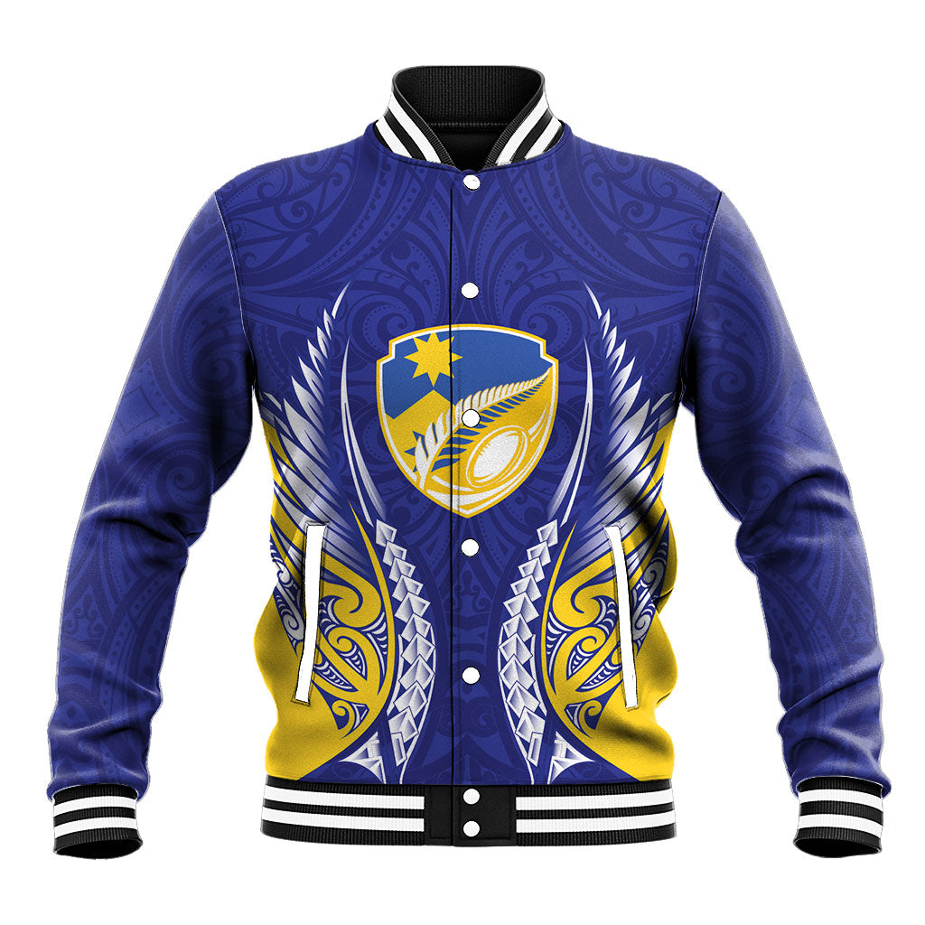 Otago 2026 Rugby Custom Baseball Jacket NZ Maori Silver Fern