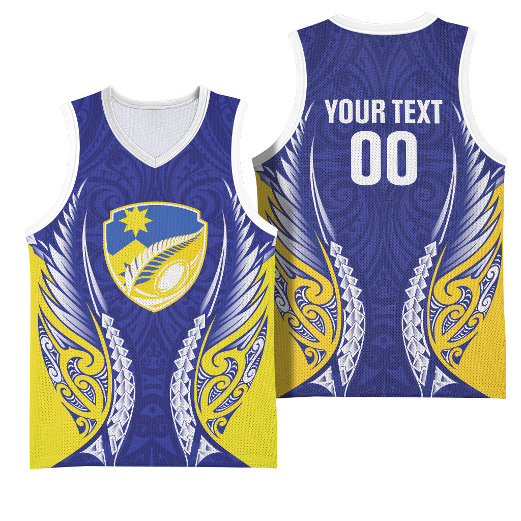 Otago 2026 Rugby Custom Basketball Jersey NZ Maori Silver Fern