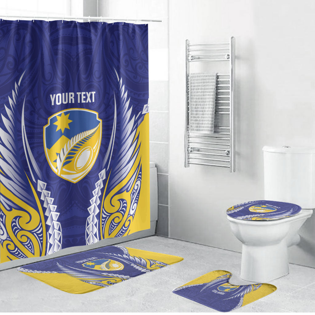Otago 2026 Rugby Custom Bathroom Set NZ Maori Silver Fern