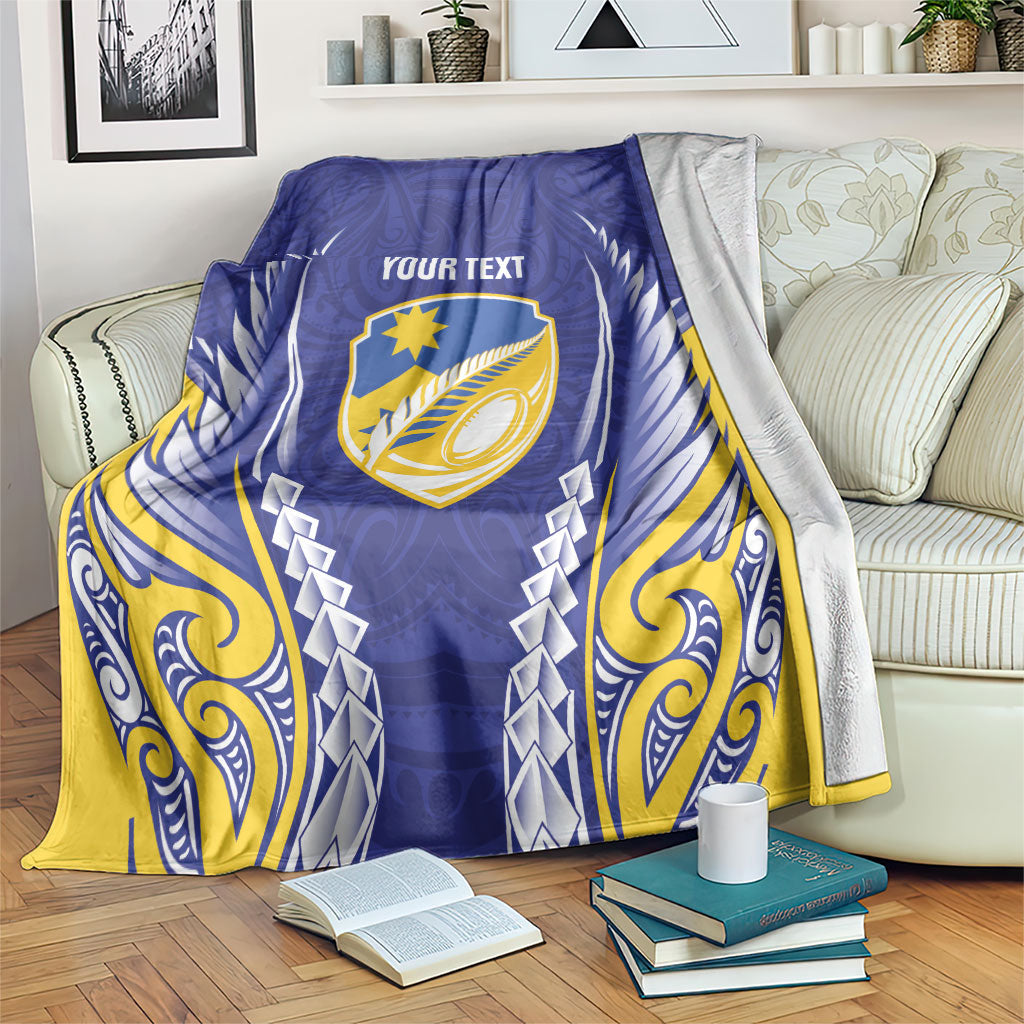 Otago 2026 Rugby Custom Blanket NZ Maori Silver Fern