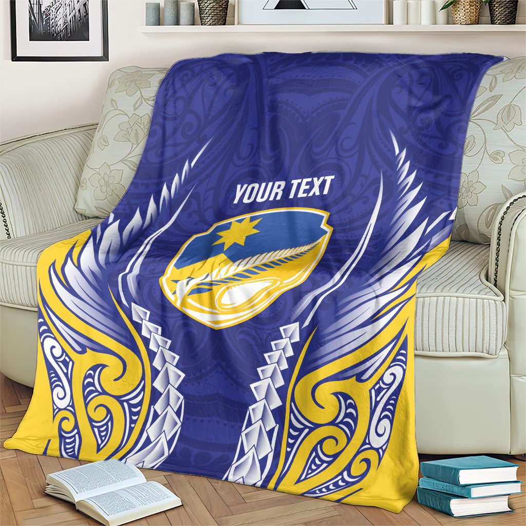 Otago 2026 Rugby Custom Blanket NZ Maori Silver Fern