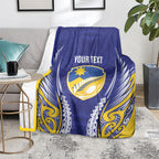 Otago 2026 Rugby Custom Blanket NZ Maori Silver Fern